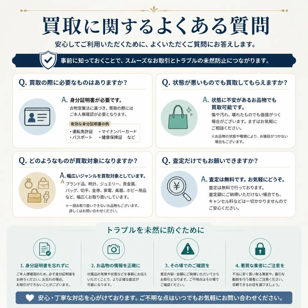 よくある質問で不安を解消