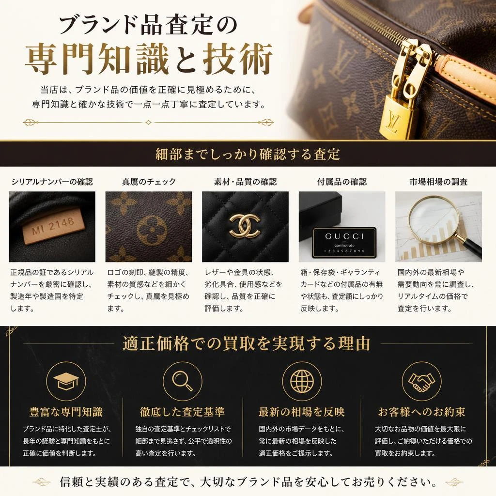 ブランド品査定の専門性